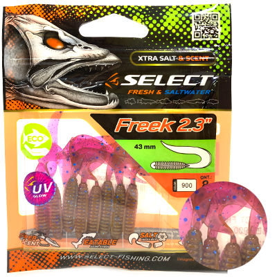 Силиконовая приманка SELECT Freek 2.3" цвет 900