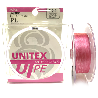 Плетёный шнур AIKO Unitex Light Game PE Pink #0.4|0.10мм 130м Плетёный шнур AIKO Unitex Light Game PE Pink #0.4|0.10мм 130м