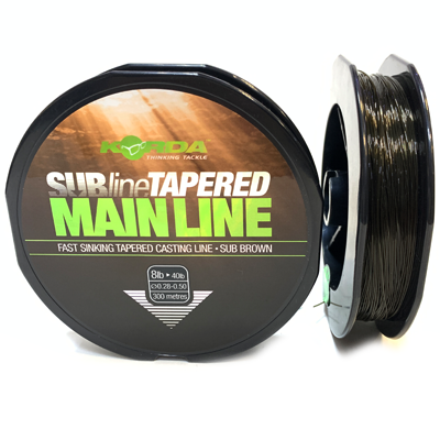 Леска KORDA SublineTapered Mainline 0.28-0.50мм 300м Леска KORDA SublineTapered Mainline 0.28-0.50мм 300м