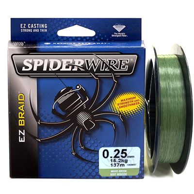 Плетёный шнур Spiderwire EZ Braid Green 0.25мм 137м
