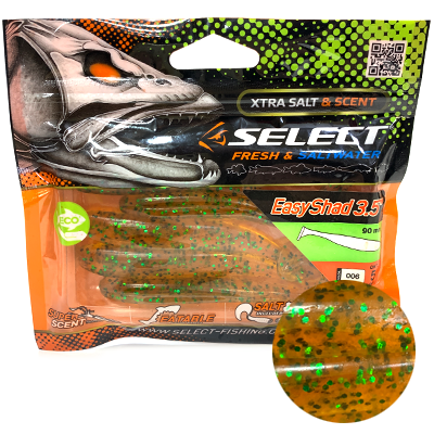 Силиконовая приманка SELECT Easy Shad 3.5" цвет 006 Силиконовая приманка SELECT Easy Shad 3.5" цвет 006