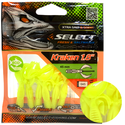 Силиконовая приманка SELECT Kraken 1.8" цвет 045