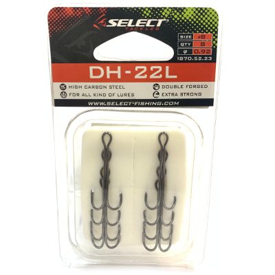 Крюк двойник SELECT DH-22L #8