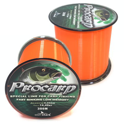 Леска EastShark Procarp 0.35мм 300м оранжевая
