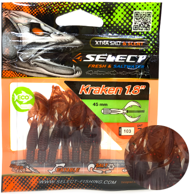 Силиконовая приманка SELECT Kraken 1.8" цвет 103