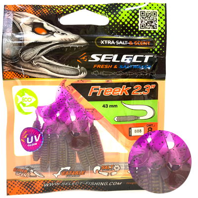 Силиконовая приманка SELECT Freek 2.3" цвет 888