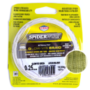 Плетёный шнур Spiderwire Stealth Glow-Vis Braid Green 0.25мм 137м