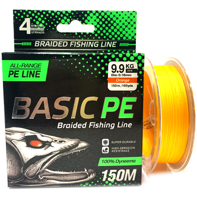 Плетёный шнур SELECT Basic PE Orange 0.18мм 150м