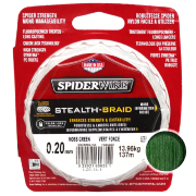 Плетёный шнур Spiderwire Stealth-Braid Moss Green 0.20мм 137м