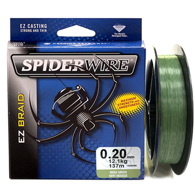 Плетёный шнур Spiderwire EZ Braid Green 0.20мм 137м Плетёный шнур Spiderwire EZ Braid Green 0.20мм 137м
