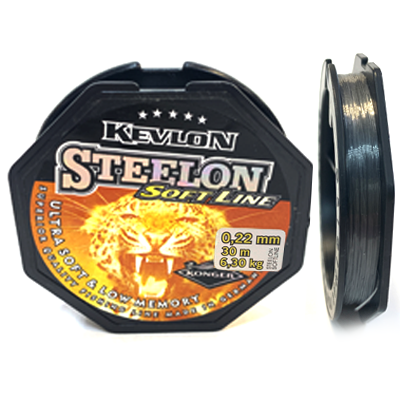 Леска KONGER Kevlon Steelon Soft Line 0.22мм 30м Леска KONGER Kevlon Steelon Soft Line 0.22мм 30м