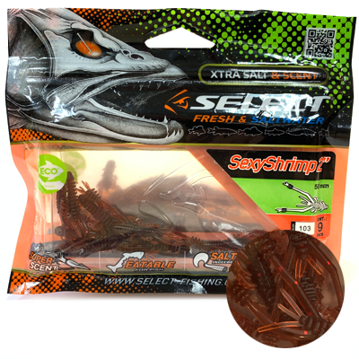 Силиконовая приманка SELECT Sexy Shrimp 2" цвет 103
