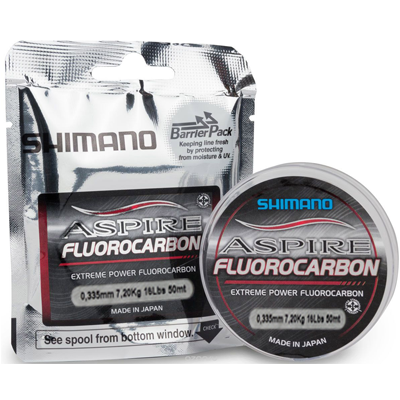 Леска Shimano Aspire Fluorocarbon 0.335мм 50м Леска Shimano Aspire Fluorocarbon 0.335мм 50м