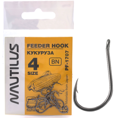 Крюк Nautilus Feeder Hook Кукуруза BN №4 Крюк Nautilus Feeder Hook Кукуруза BN №4