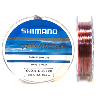 Леска Shimano SpeedMaster Tapered Surf Line 0.23-0.57мм 220м Леска Shimano SpeedMaster Tapered Surf Line 0.23-0.57мм 220м