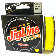Плетёный шнур MOMOI JigLine Ultra PE Yellow 0.10мм 100м