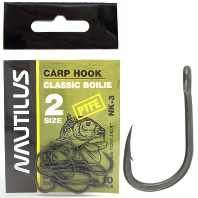 Крюк Nautilus Carp Classic Boile PTFE NK-3 №2