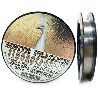 Леска BALSAX White Peacock Fluorocarbon 0.06мм 30м