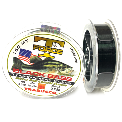 Леска TRABUCCO T-FORCE Black Bass 0.255мм 150м Леска TRABUCCO T-FORCE Black Bass 0.255мм 150м