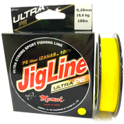 Плетёный шнур MOMOI JigLine Ultra PE Yellow 0.20мм 100м