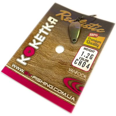 Блесна SV FISHING Koketka 1.2гр цвет CH04 Блесна SV FISHING Koketka 1.2гр цвет CH04