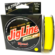 Плетёный шнур MOMOI JigLine Ultra PE Yellow 0.27мм 100м