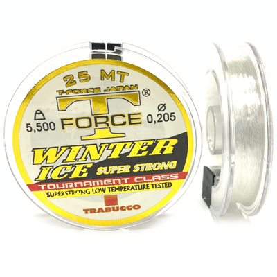 Леска TRABUCCO T-FORCE Winter Ice 0.205мм 25м Леска TRABUCCO T-FORCE Winter Ice 0.205мм 25м