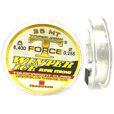 Леска TRABUCCO T-FORCE Winter Ice 0.255мм 25м Леска TRABUCCO T-FORCE Winter Ice 0.255мм 25м