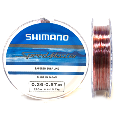 Леска Shimano SpeedMaster Tapered Surf Line 0.26-0.57мм 220м Леска Shimano SpeedMaster Tapered Surf Line 0.26-0.57мм 220м